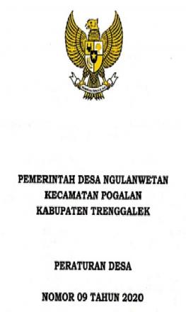 PRODUK HUKUM DESA NGULANWETAN